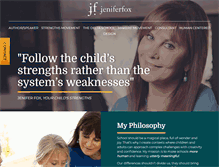 Tablet Screenshot of jeniferfox.com